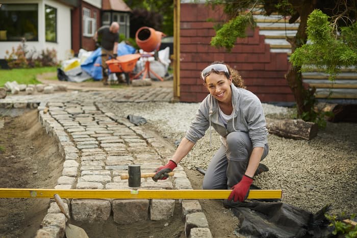 Outdoor renovation landscaping